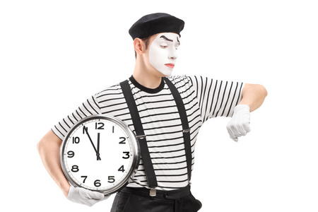 mime 艺术家检查的时间