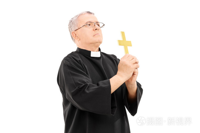 牧师向上帝祈祷