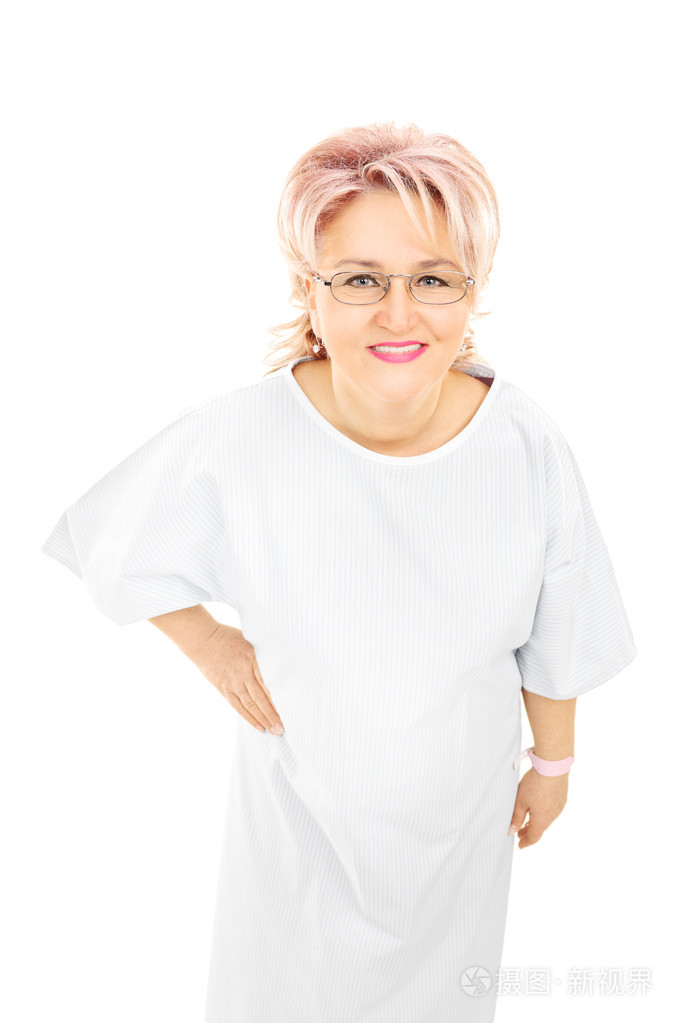 成熟的女性患者,穿着礼服