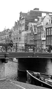 黑色和白色阿姆斯特丹