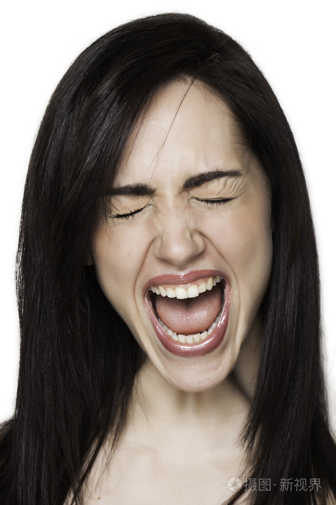 惊慌失措的女孩