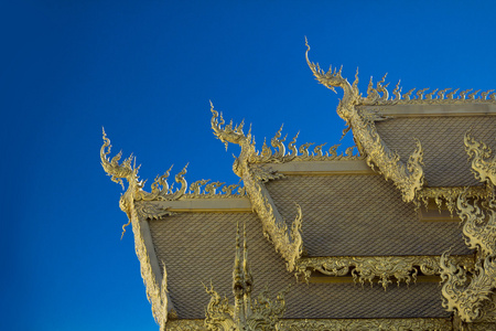 屋顶龙宫 清莱 泰国的寺庙