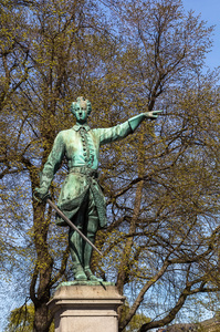 查理十二世，斯德哥尔摩的雕像
