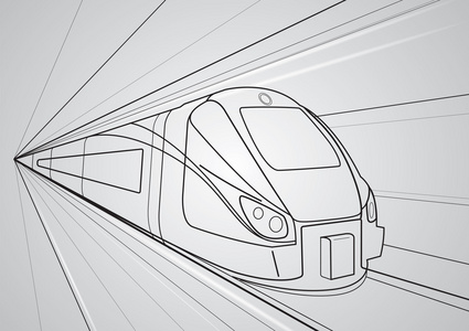 行进的列车图片-行进的列车素材-行进的列车插画-摄图新视界