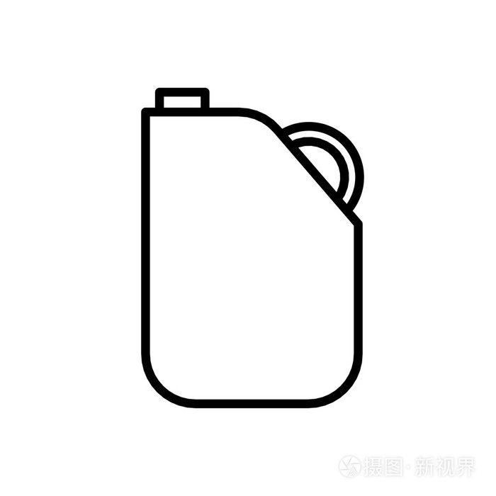 汽油每加仑轮廓矢量插画-正版商用图片1fmoe6-摄图新视界