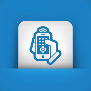 智能手机远程控制图标照片