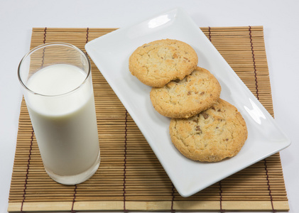 孤立在白色背景上的 cookie