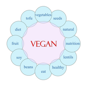 素食主义者圆词概念