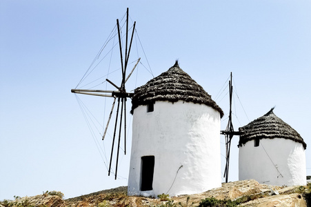 在 ios 岛，希腊的风车