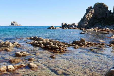 夏天的海洋海岸风景