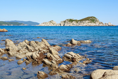 夏天的海洋海岸风景