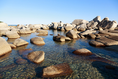 夏天的海洋海岸风景