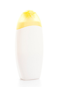 孤立的塑料瓶白色背景