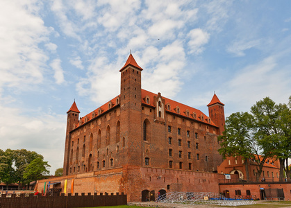 我们的城堡 十四 c. 的条顿骑士团。格涅夫波兰