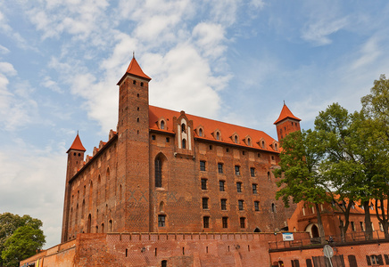 我们的城堡 十四 c. 的条顿骑士团。格涅夫波兰