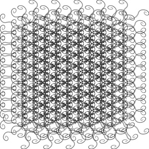 抽象的老式几何壁纸图案背景。插图