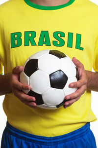 巴西足球球衣足球图片