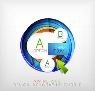 圈 web 设计泡沫 图表元素