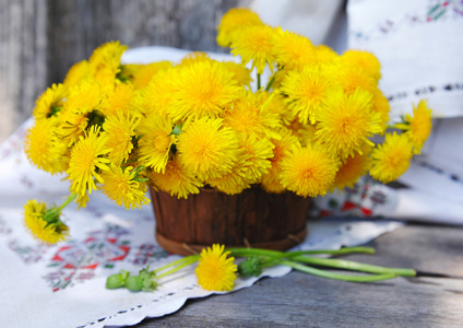 蒲公英的花束图片