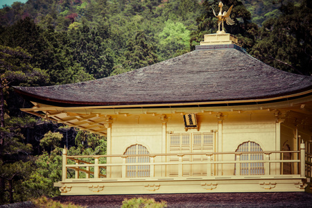 著名的金阁在日本京都的金阁寺