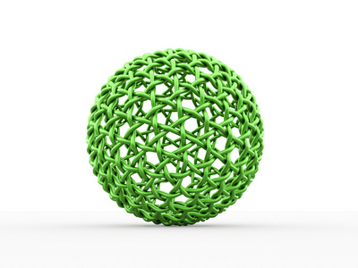 抽象的绿球