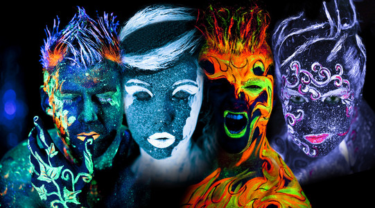 四个元素 土 火 空气和水照片