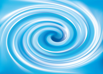 蓝色漩涡状水纹理的矢量背景