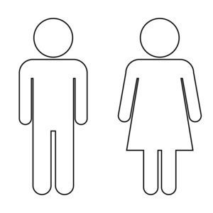 男性和女性的图标
