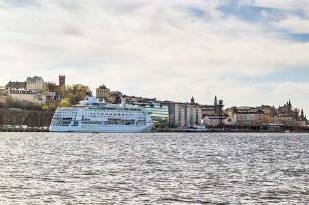 slussen，斯德哥尔摩的视图