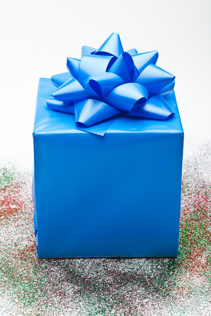 蓝色礼品盒