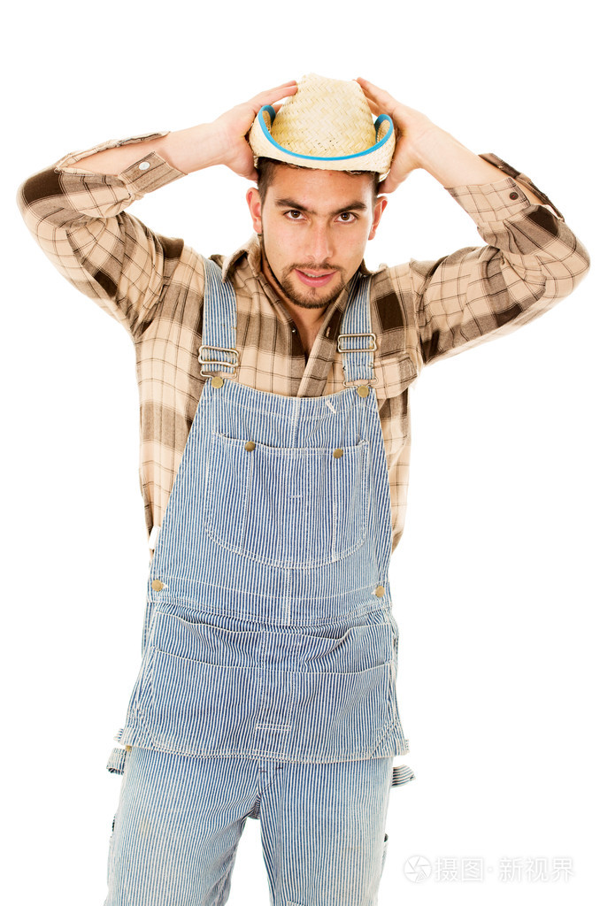 一顶帽子的农夫