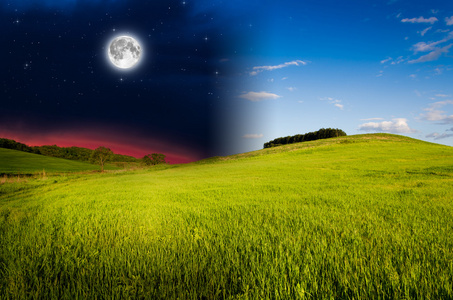 白天和黑夜照片