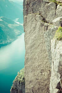 preikestolen, pulpit rock  lysefjorden .  