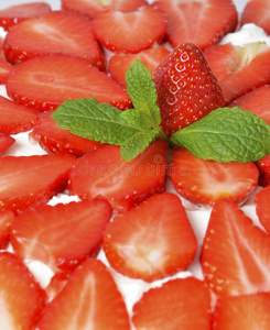 草莓蛋糕细节