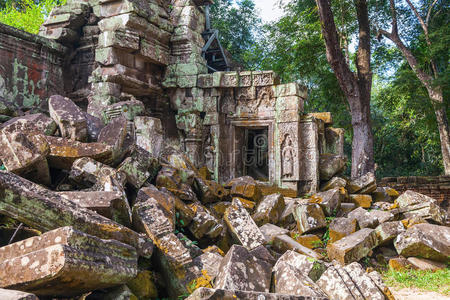 柬埔寨吴哥窟塔普伦城堡