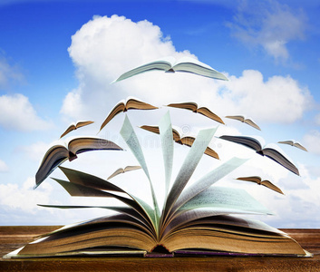 书页打开打开木桌上的旧书页,用飞书页对着b照片