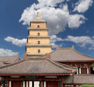 中国陕西省西安西安，西安巨型雁塔