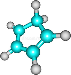 白底环戊二烯分子结构