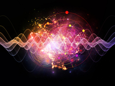 能量原子的能量波粒子的能量抽象漩涡能量波粒子的能量线性能量光束集