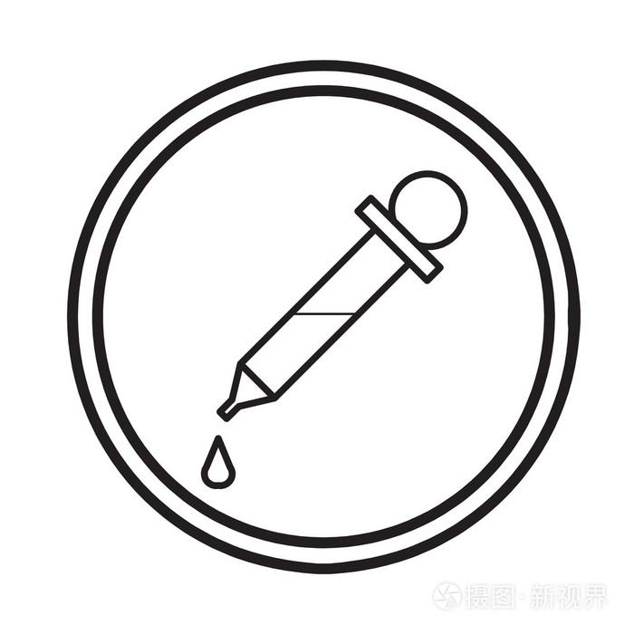 化学滴管符号图标矢量插画-正版商用图片1fsr1i-摄图新视界