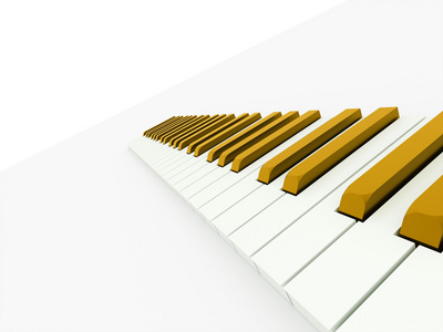 koncepce zlat klavrn klvesnice vykreslen