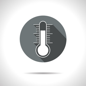 矢量温度计图标。eps10
