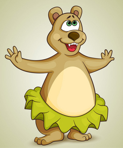 熊服装跳舞图片