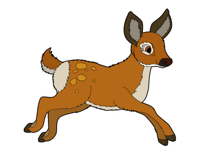 卡通 roedeer