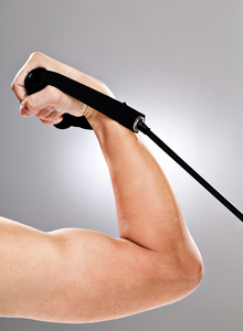 手臂拉伸橡皮筋拉伸手臂照片