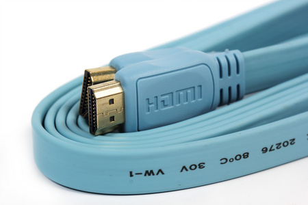 蓝色的 Hdmi 电缆