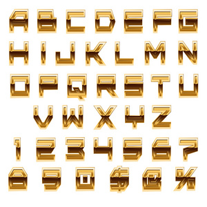 黄金 字体