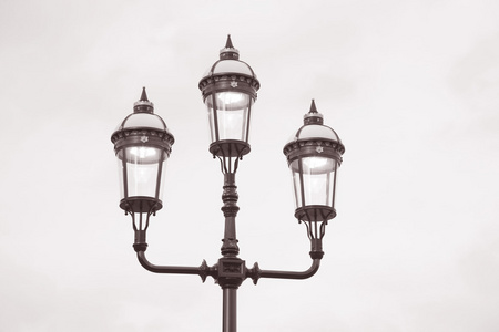 伦敦切尔西路堤灯柱