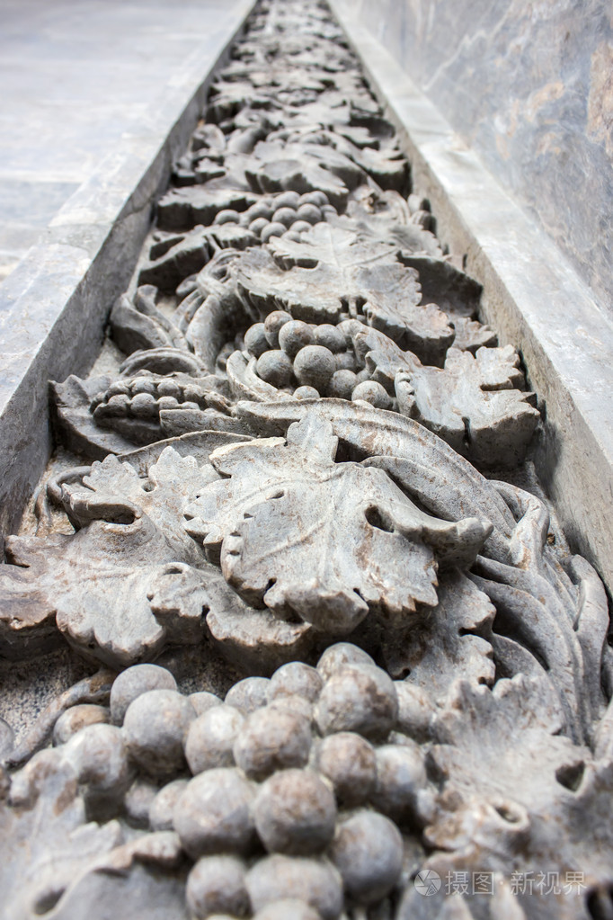 圣彼得堡俄罗斯装饰外墙的圣以撒大教堂的建筑细节浅浮雕