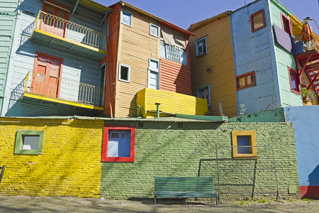 caminito，la boca 区，布宜诺斯艾利斯阿根廷